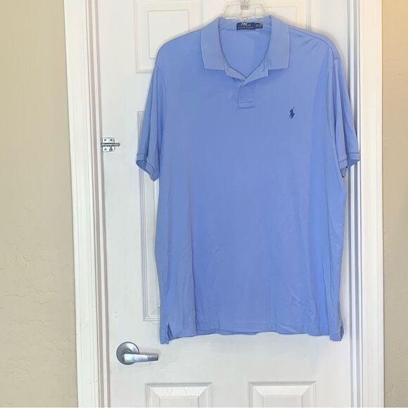 Polo Ralph Lauren Light Blue Polo Shirt Size XXL - Picture 9 of 10